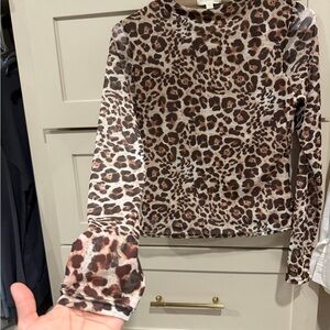 See You Monday Leopard Print Shirt in Tan and Brown